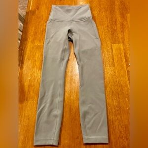 Lululemon Sage Green High Rise Leggings Size 6 Full Length Athletic Yoga